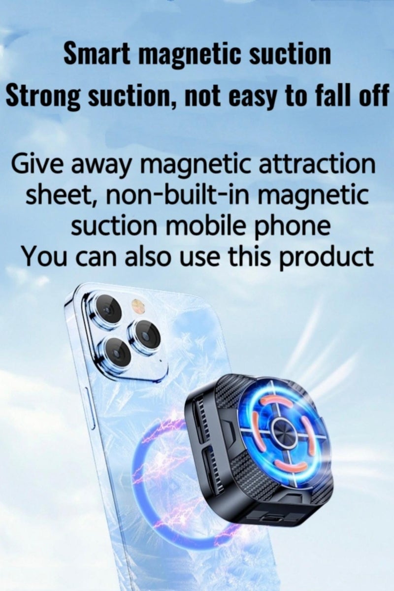 DRAKLAW Phone Cooler, Phone Cooling Fan for Gaming,Semiconductor Phone Cooler with RGB Light, Phone Cooler Compatible with Phone/Switch/Pad,Fit for Gaming - Image 2