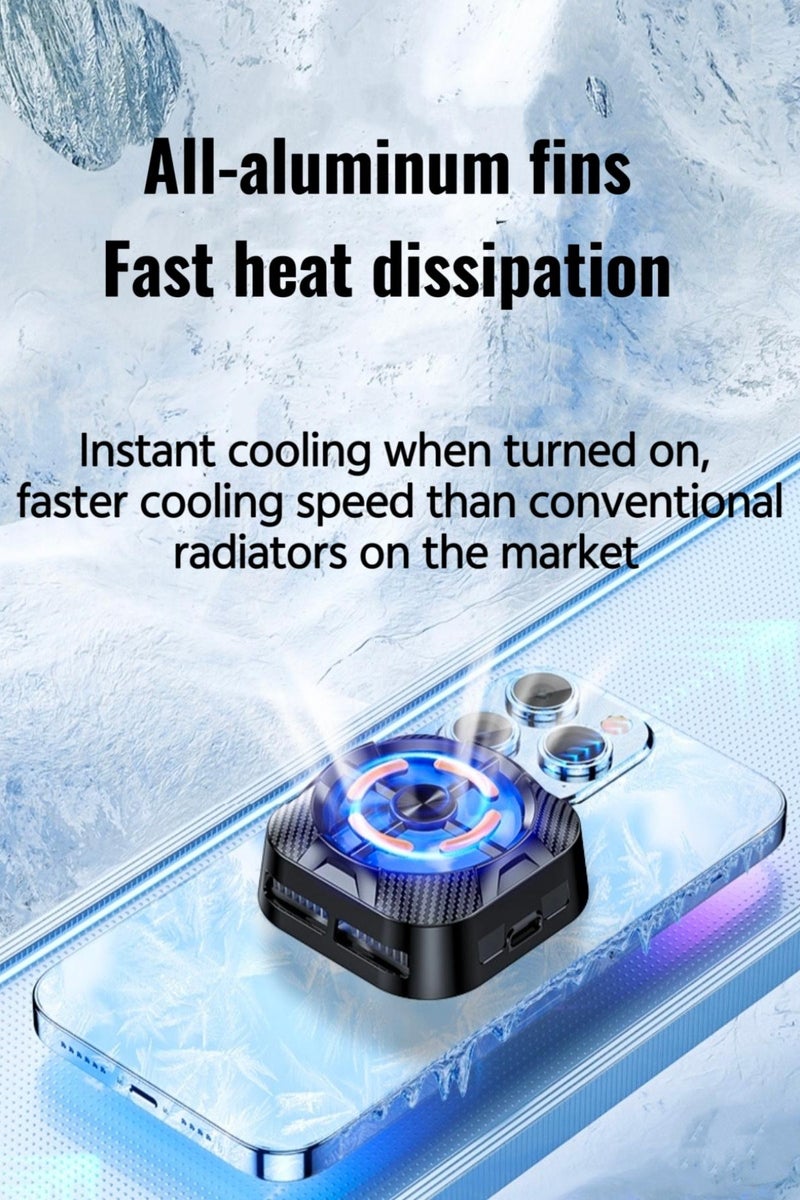 DRAKLAW Phone Cooler, Phone Cooling Fan for Gaming,Semiconductor Phone Cooler with RGB Light, Phone Cooler Compatible with Phone/Switch/Pad,Fit for Gaming - Image 5