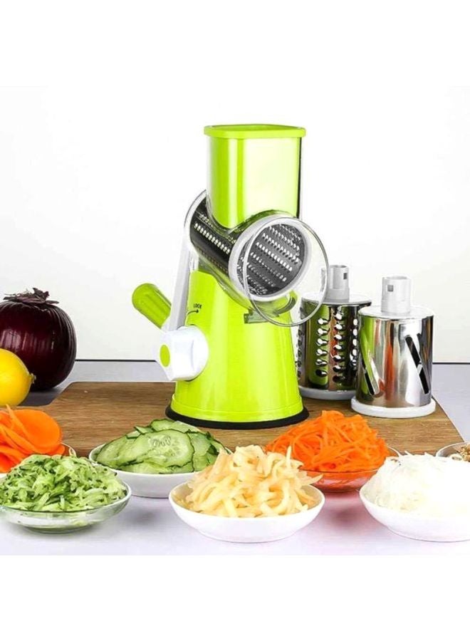 CYTHERIA Manual Vegetable Cutter Green/White/Silver 26x11.5x24cm - Image 5