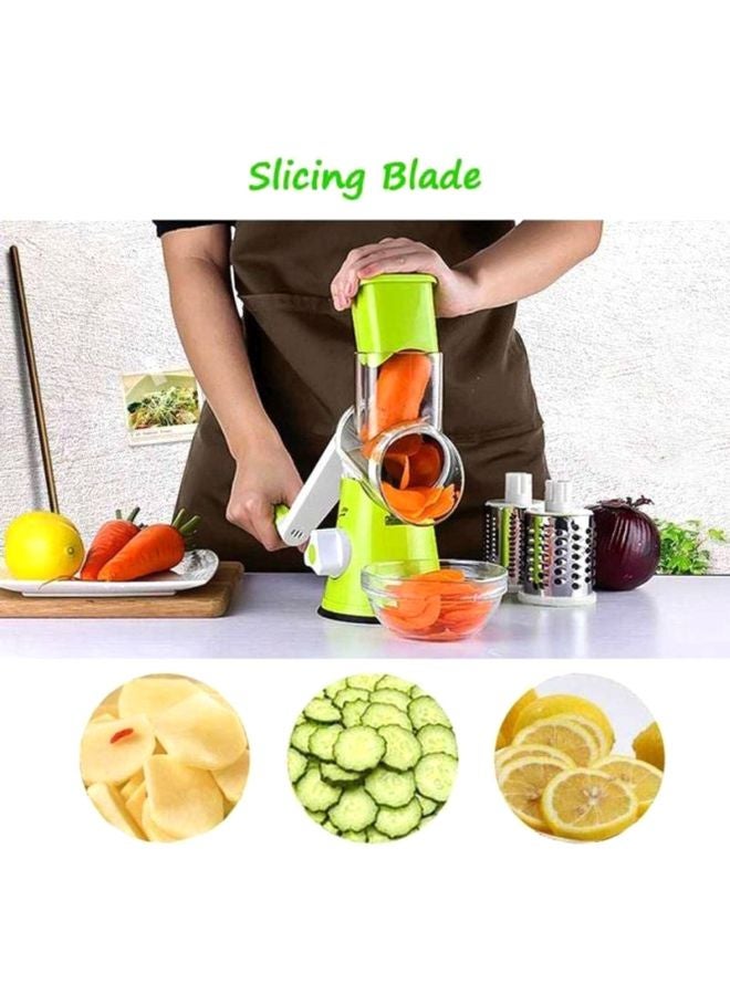 CYTHERIA Manual Vegetable Cutter Green/White/Silver 26x11.5x24cm - Image 4