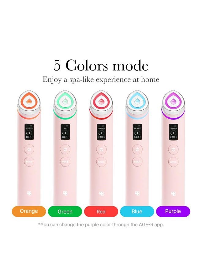 Medicube Medicube Age-R Booster Pro Pink | 6-in-1 Real Glass Glow Beauty Massager | Looking Glass Skin | Korean Skin Care  - Image 3
