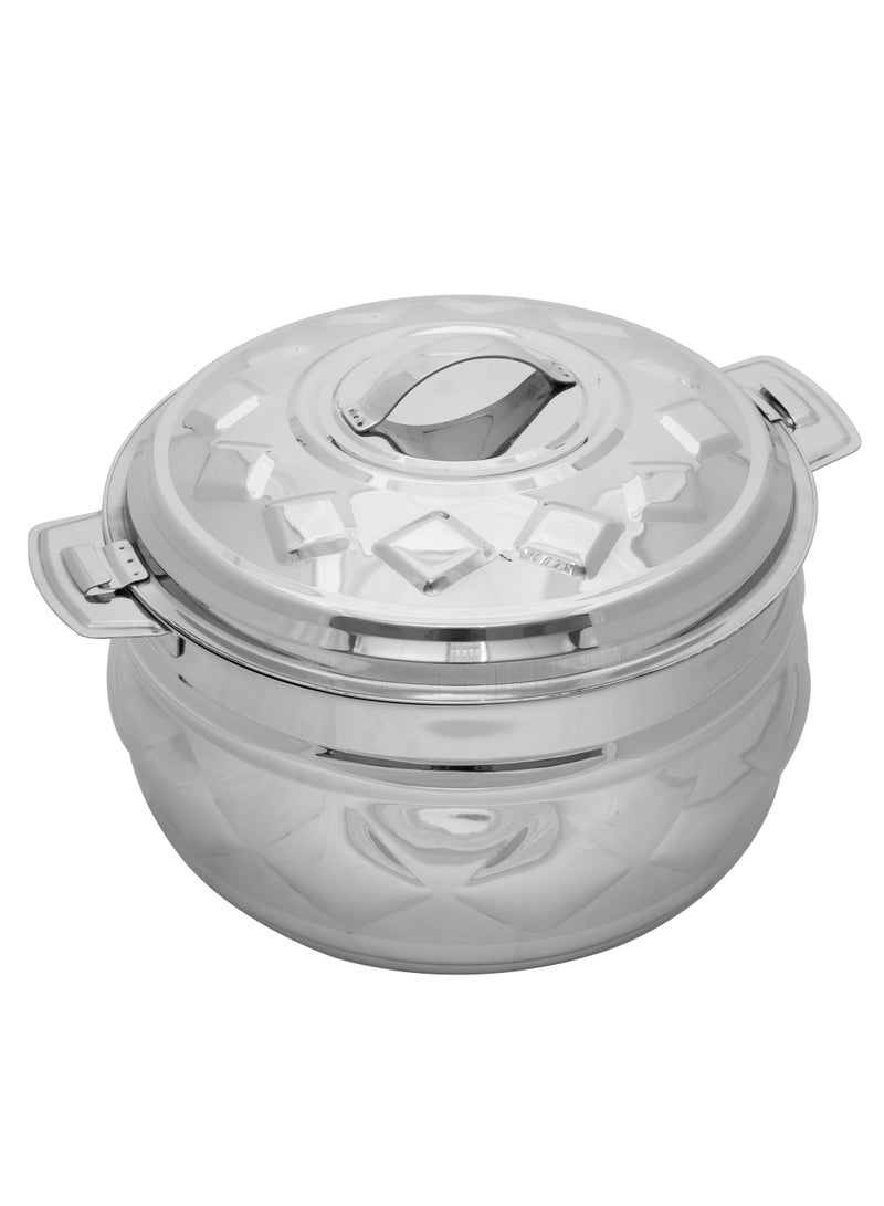 ZOLTEN Stainless Steel New Diamond Hotpot 7.5 Liters Silver Colour - Image 1