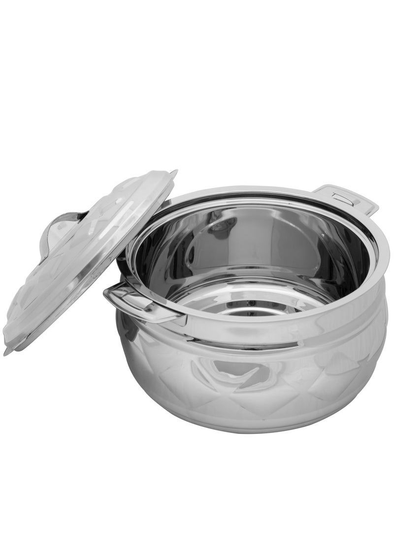 ZOLTEN Stainless Steel New Diamond Hotpot 7.5 Liters Silver Colour - Image 2