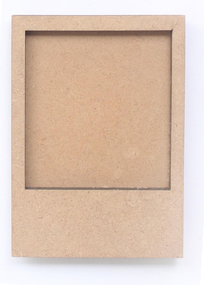 IVEI DIY MDF Wood Sheet Craft Magnet - Plain MDF Fridge Magnet Blanks Cutouts Set for Painting Wooden Sheet Craft, Decoupage, Resin Art Work & Decoration (Photo Frames x 3) - Image 5