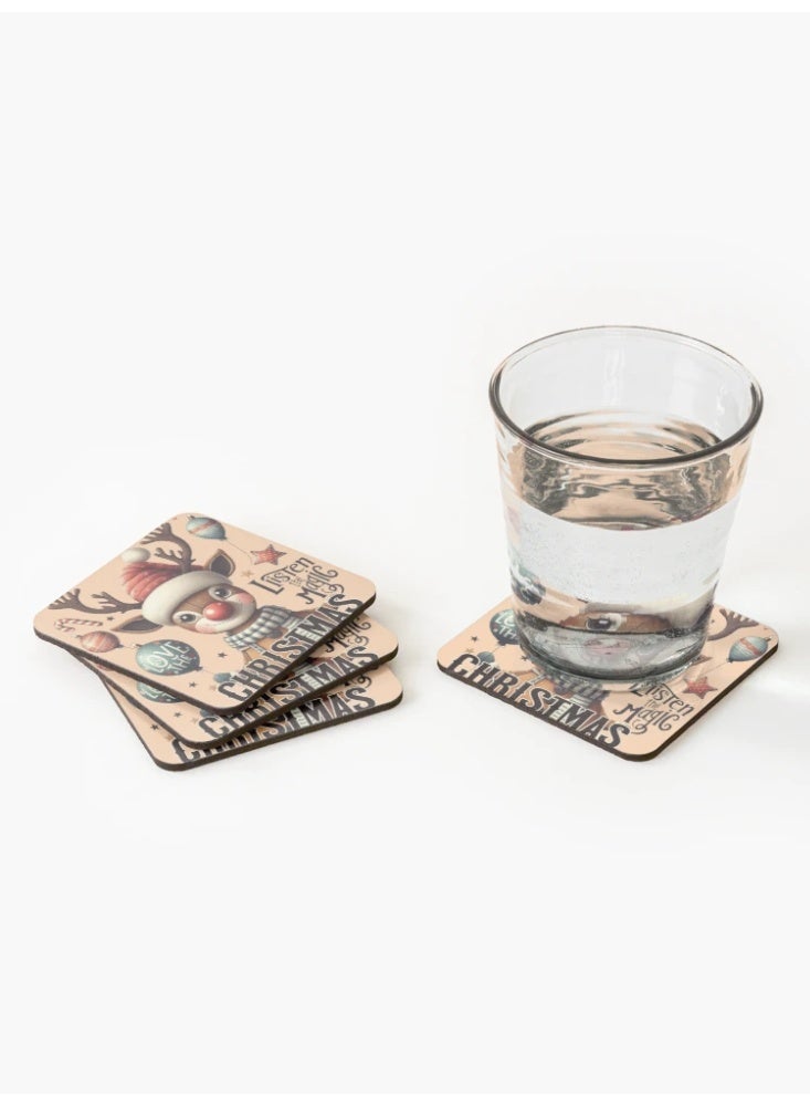 Reindeer christmas Coasters (Set of 4) - Image 2