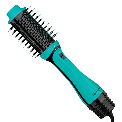 REVLON One Step Volumizer Plus Hair Dryer and Styler | More Volume, Less Damage, and More Styling Control for Easy and Fast Salon-Style Blowouts, Plus Travel Friendly (Teal) - Image 1