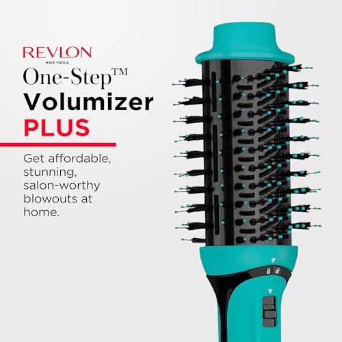REVLON One Step Volumizer Plus Hair Dryer and Styler | More Volume, Less Damage, and More Styling Control for Easy and Fast Salon-Style Blowouts, Plus Travel Friendly (Teal) - Image 3