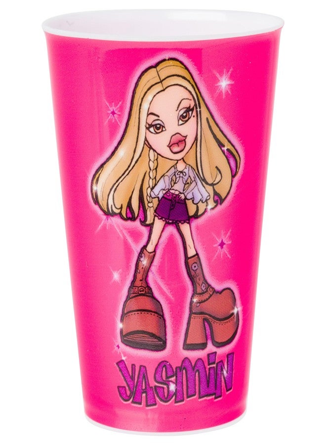 Silver Buffalo Bratz Sparkle Featuring Jade, Sasha, Yasmin, and Cloe 4 Pack Plastic Mini Cup Set, 1.5 Ounces - Image 3