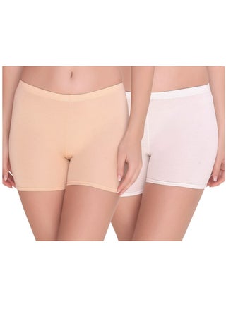 Women's Cotton Lycra Boyshort Panty (Pack of 2), Beige/White - pzsku/Z7A43D9753C94A43423D0Z/45/1746227624/f6ee3586-e7eb-4760-a818-89c2a6cf2d77