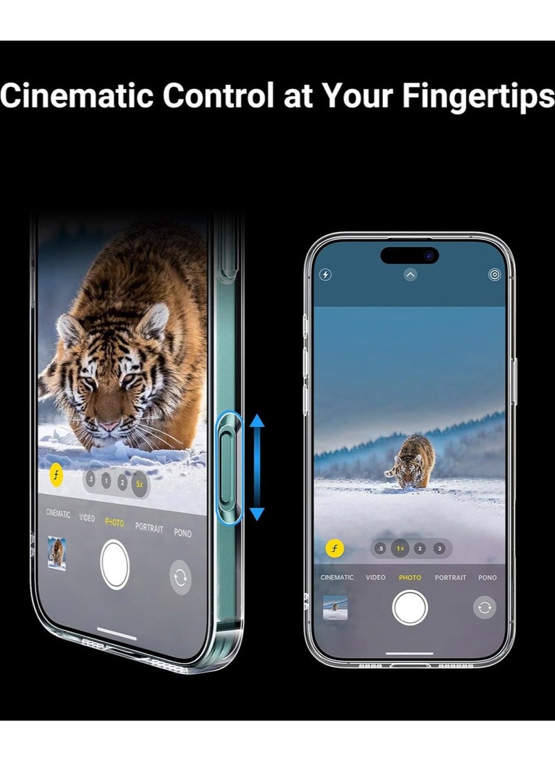 Techie حافظة آبل آيفون 16 بلس وواقي شاشة مجموعة 2 في 1 - حافظة شفافة مع ماغسيف وواقي شاشة زجاجي مقسى عالي الدقة - Image 4