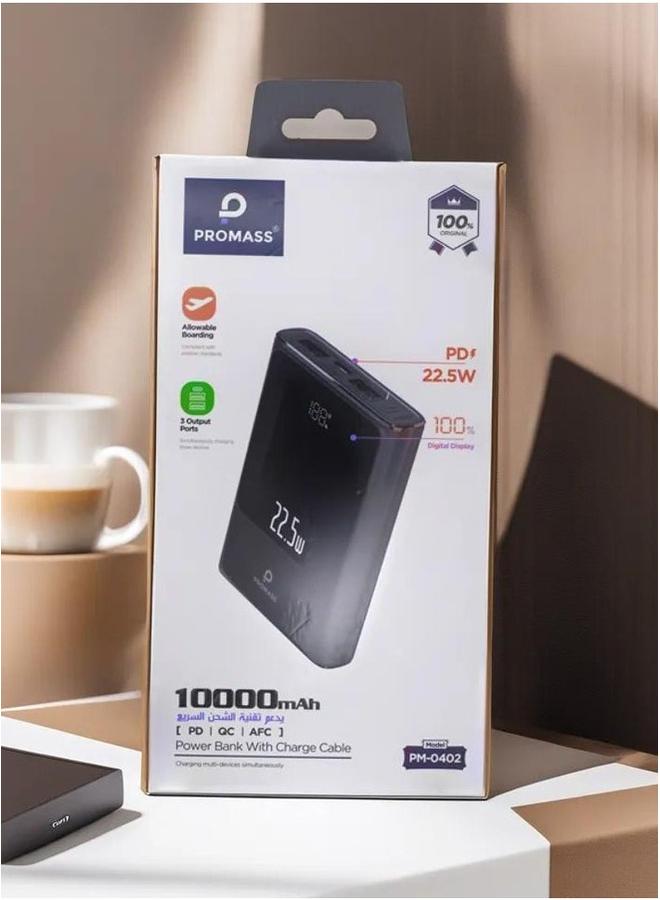 PROMASS 10,000mAh Portable Power Bank Your On-the-Go Charging Solution