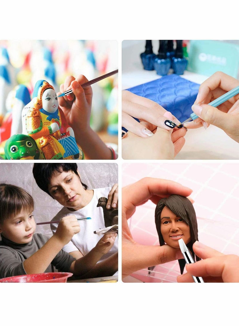 KASTWAVE 10Pcs Silicone Sculpting Tools Clay Sculpting Tool - Image 4