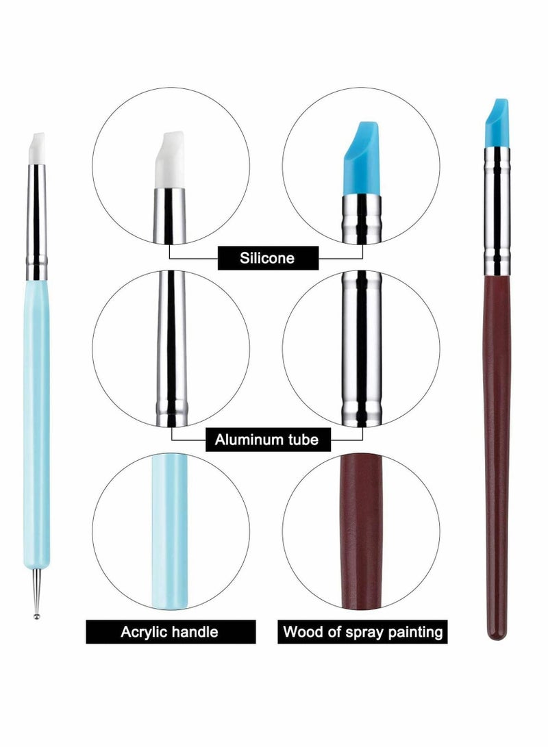 KASTWAVE 10Pcs Silicone Sculpting Tools Clay Sculpting Tool - Image 3