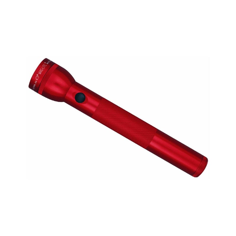 Maglite Heavy-Duty Incandescent 3-Cell D Flashlight, Red - Image 1