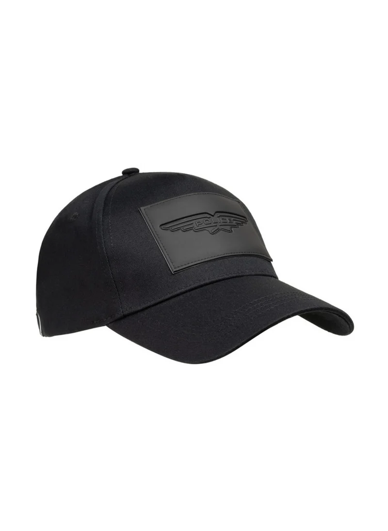 Police Wings Logo Cotton Baseball Cap - Black
