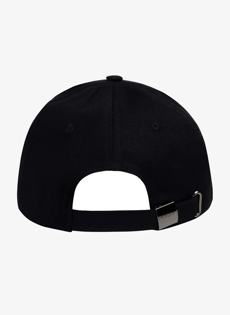 بوليس Police Wings Logo Cotton Baseball Cap - Black