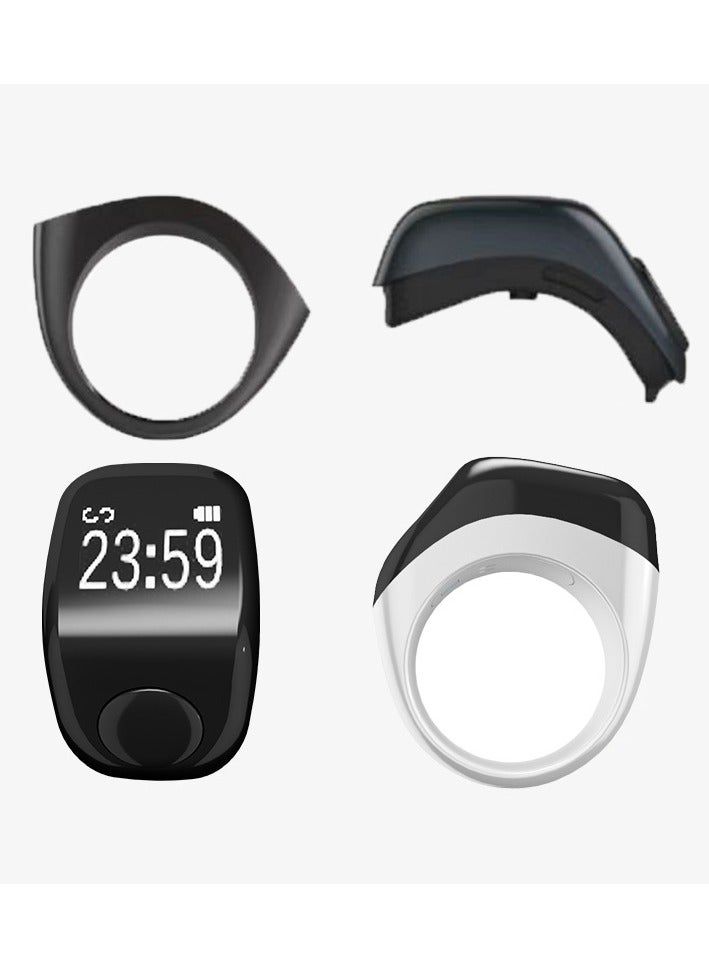 Zad Smart Digital Ring (White) for Dhikr and Prayer Reminders with Mobile App - Three Sizes Included - Image 2