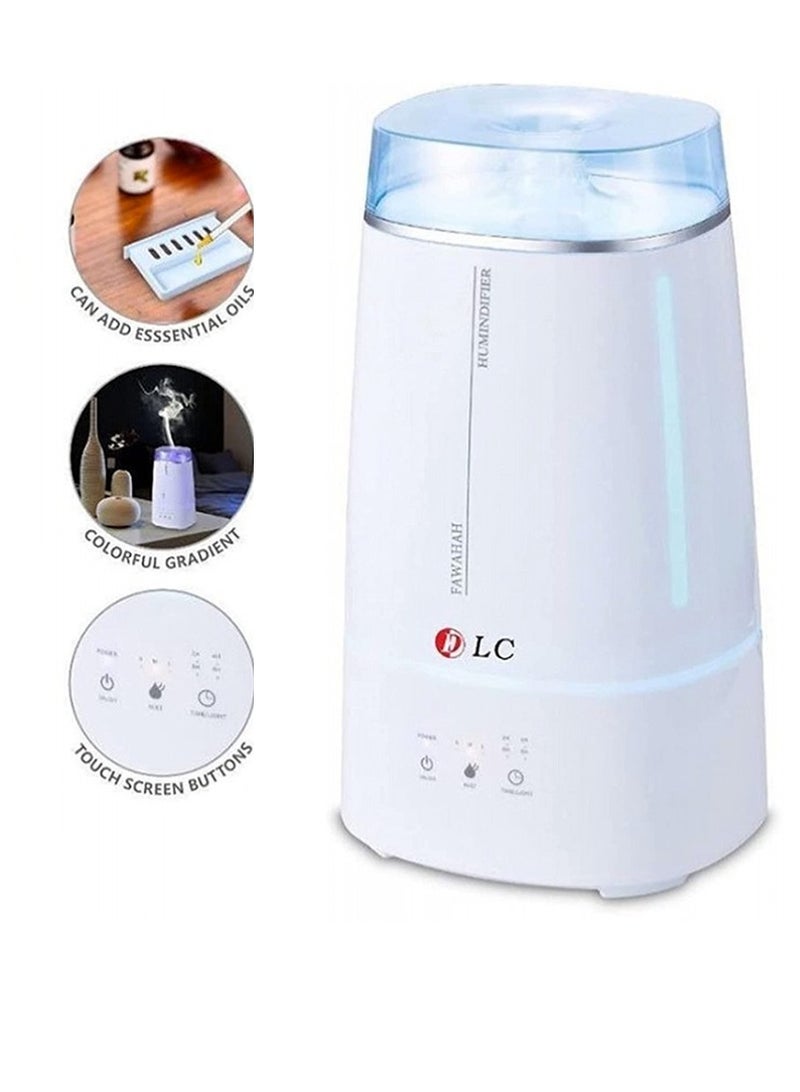DLC 25 Watt 3-in-1 Electric Steam Diffuser with 3 Liters Capacity DLC-2952 - White - Image 1