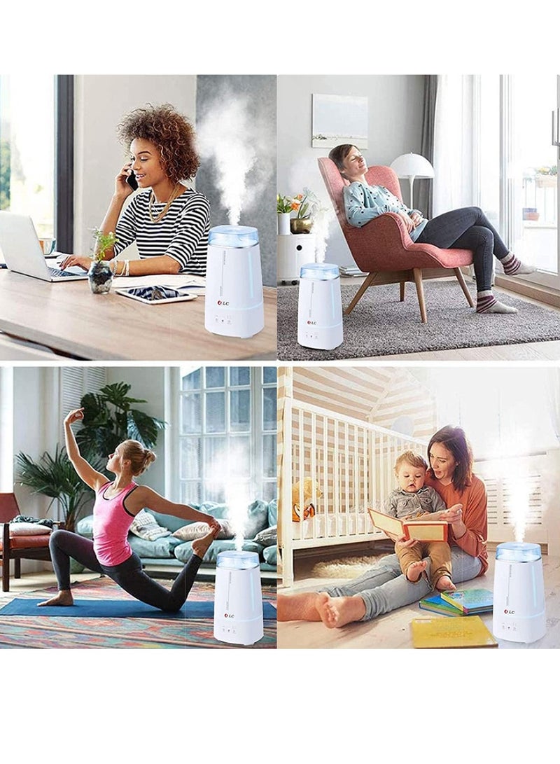 DLC 25 Watt 3-in-1 Electric Steam Diffuser with 3 Liters Capacity DLC-2952 - White - Image 2