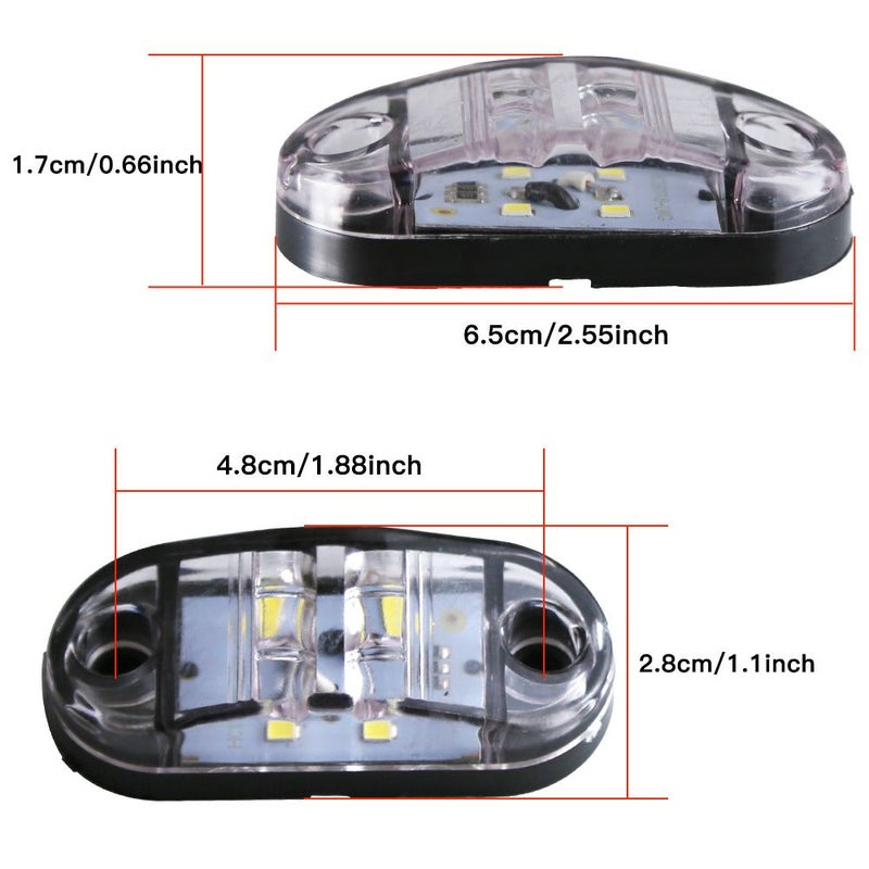 Universal LED Indicator Light 30pcs 12V 24V Amber For Truck RV Trailer Van Caravan Boat - Image 2