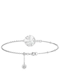 AWNL Women's Bracelet With CZ Diamond Sterling Silver Scandinavian Cardamom Flower Charm Gift for Women Wife Girlfriend