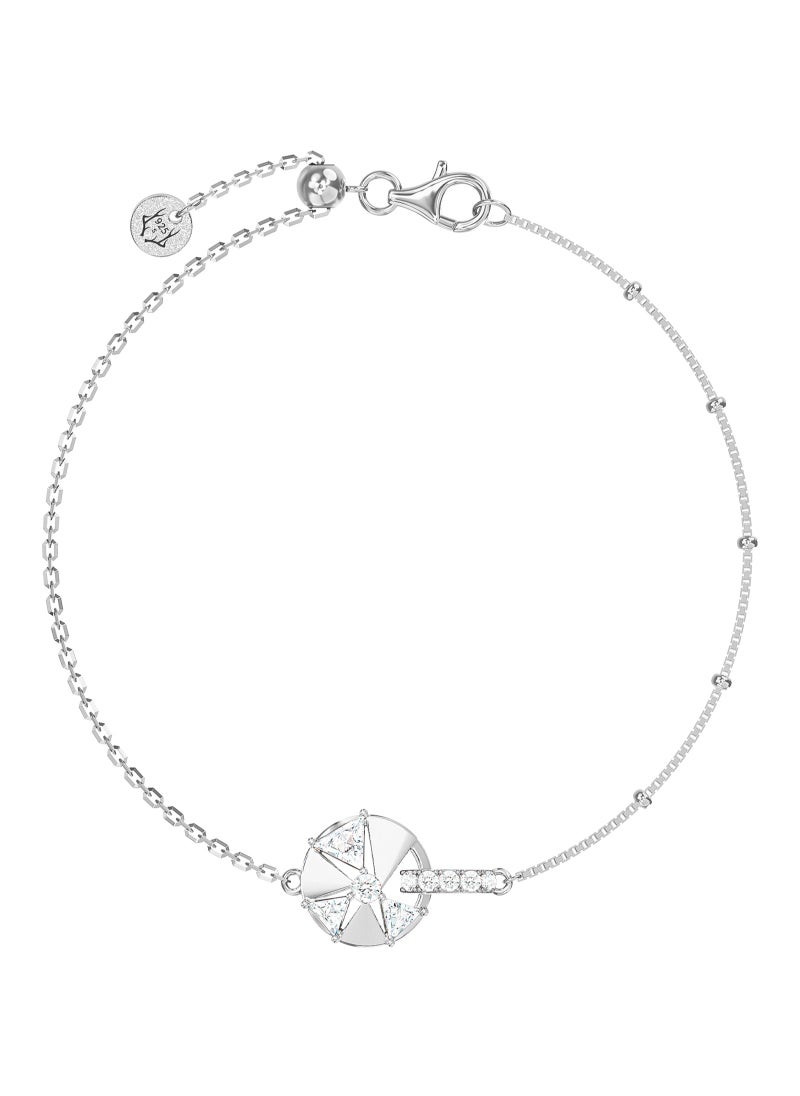 AWNL - AWNL Women's Bracelet With CZ Diamond Sterling Silver Scandinavian Cardamom Flower Charm Gift for Women Wife Girlfriend - Image 1