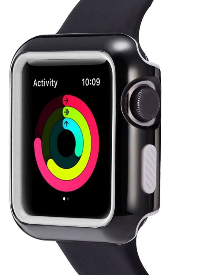 نيبمينينت غطاء حماية ممتص للصدمات من السيليكون لساعة أبل ووتش سيريس 3 مقاس 38 مم متعدد الألوان - Image 3