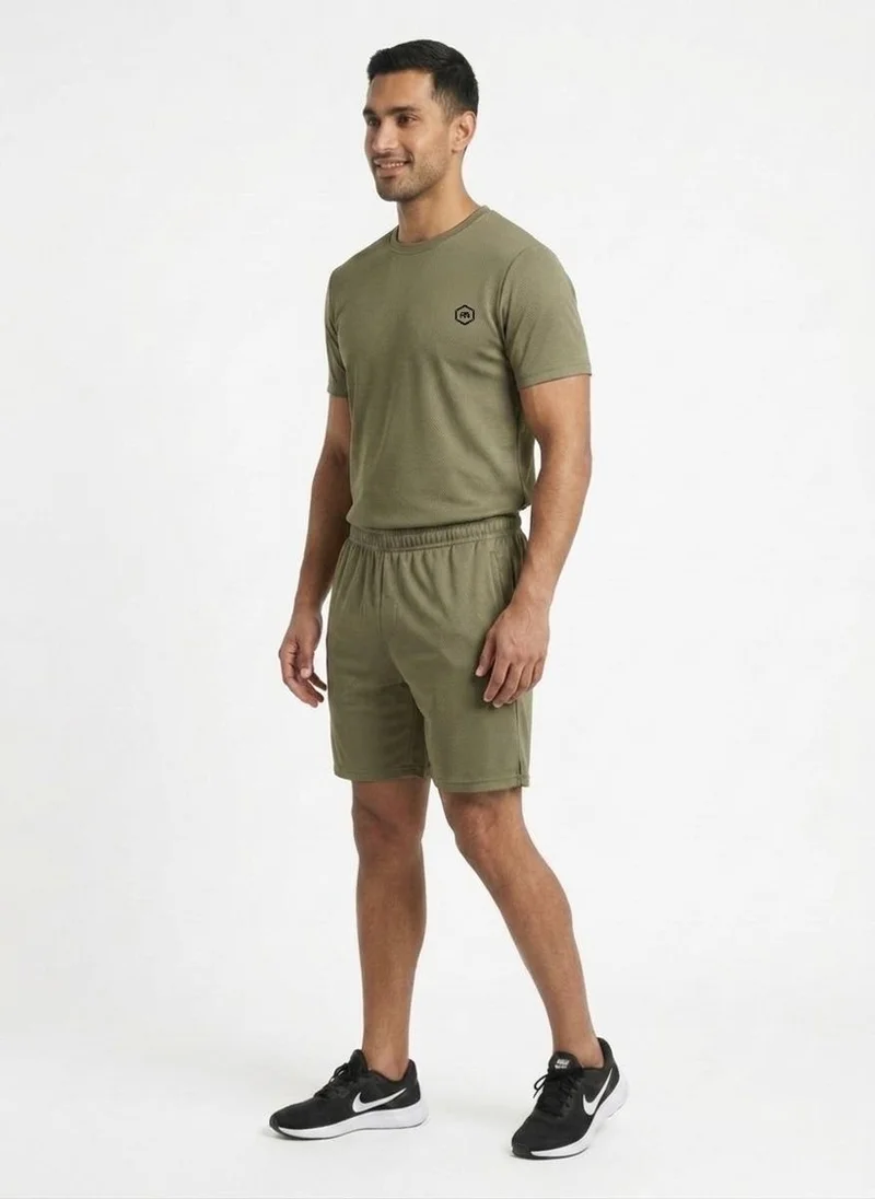 بريما إيس رجالي Set Top & Short لايف ستايل بريميوم Khaki Green