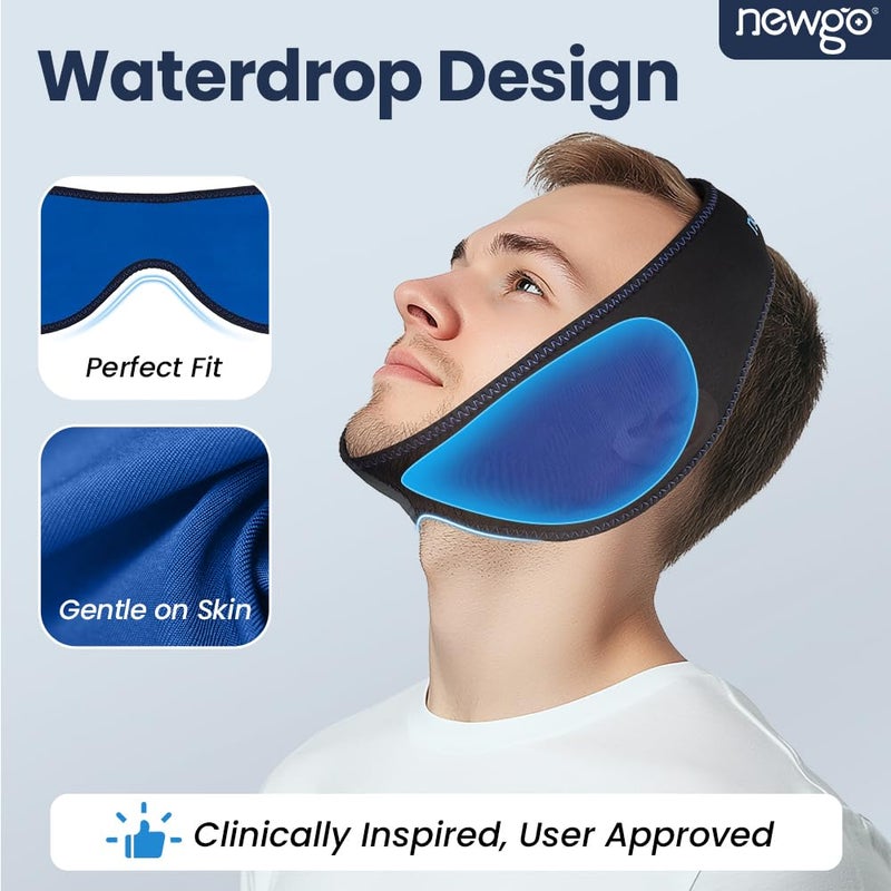 NEWGO Wisdom Teeth Ice Pack Head Wrap for Face Oral Surgery, FSA Eligible, Jaw Ice Pack for Face with 4 Hot Cold Gel Pack for TMJ, Tooth Extraction, Tonsillectomy Recovery - Image 4