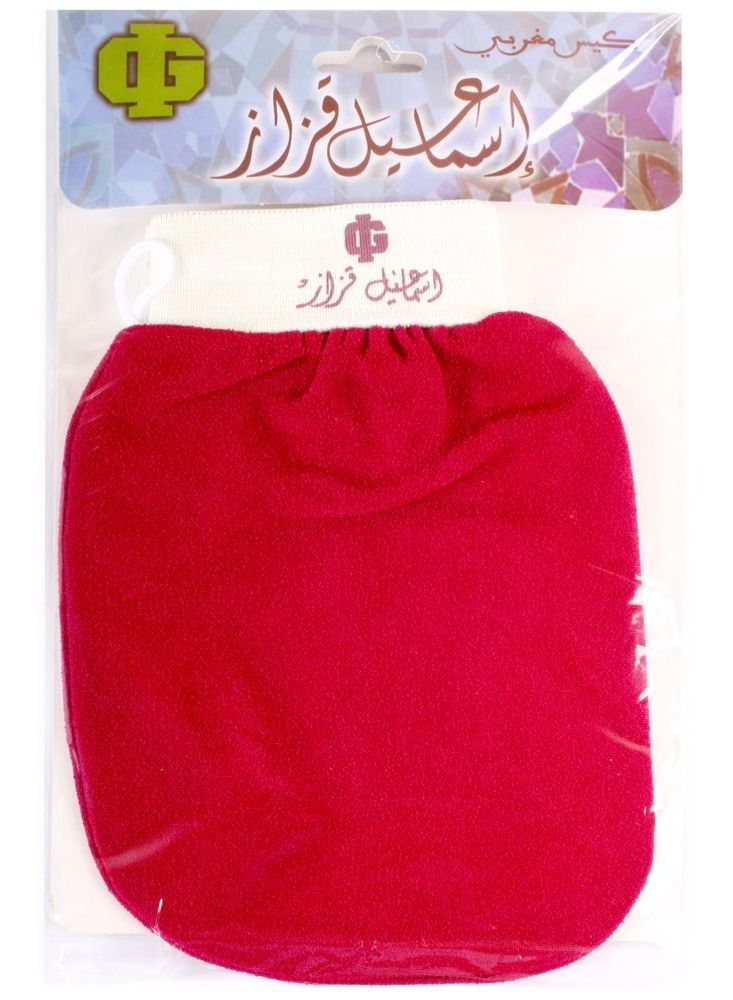 ISMAIL GAZZAZ Luffa Moroccan Gel Bath Gloves Fuchsia - Image 2