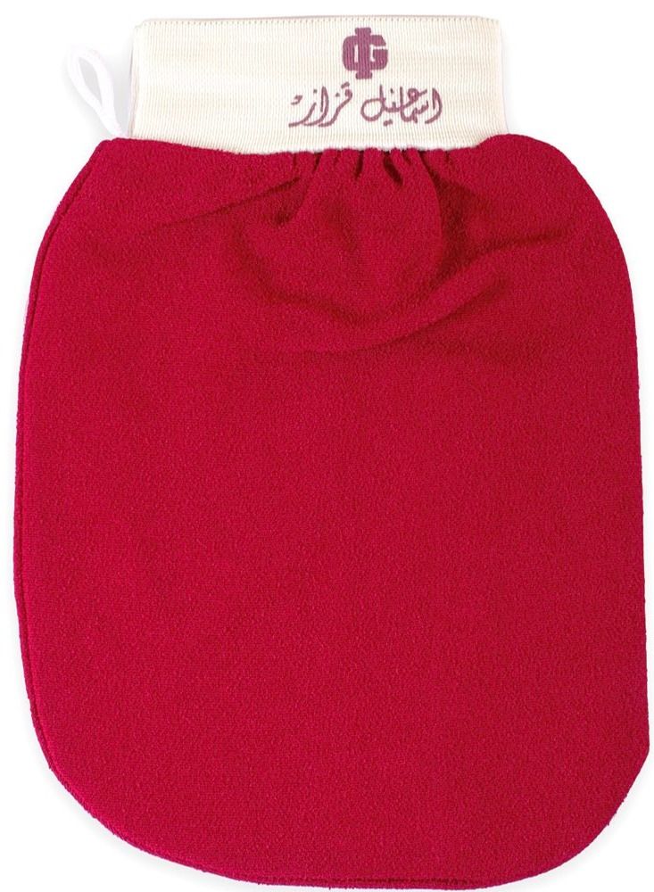 ISMAIL GAZZAZ Luffa Moroccan Gel Bath Gloves Fuchsia - Image 1