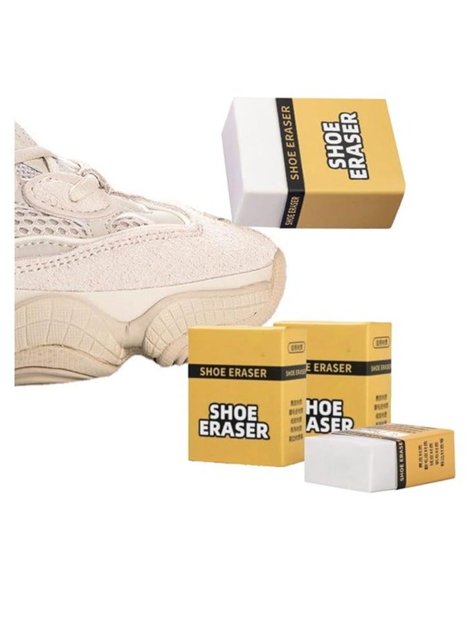 ECVV 4 قطع ممحاة لتنظيف الأحذية فرشاة محمولة لإزالة البقع، لا حاجة للماء، سهلة الحمل والتخزين، لتنظيف الأحذية الرياضية، والأحذية، والأحذية العالية - Image 1