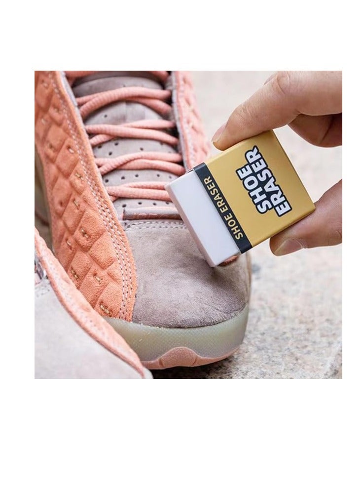 ECVV 4 قطع ممحاة لتنظيف الأحذية فرشاة محمولة لإزالة البقع، لا حاجة للماء، سهلة الحمل والتخزين، لتنظيف الأحذية الرياضية، والأحذية، والأحذية العالية - Image 2