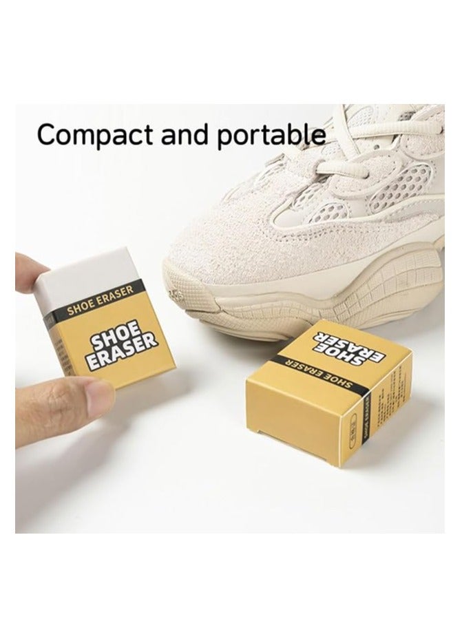 ECVV 4 قطع ممحاة لتنظيف الأحذية فرشاة محمولة لإزالة البقع، لا حاجة للماء، سهلة الحمل والتخزين، لتنظيف الأحذية الرياضية، والأحذية، والأحذية العالية - Image 4