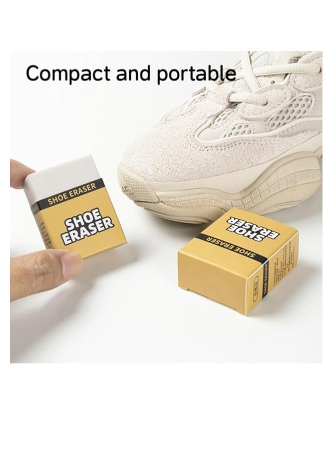 ECVV 4 قطع ممحاة لتنظيف الأحذية فرشاة محمولة لإزالة البقع، لا حاجة للماء، سهلة الحمل والتخزين، لتنظيف الأحذية الرياضية، والأحذية، والأحذية العالية - Image 5