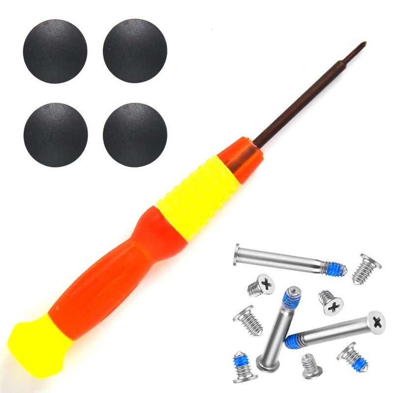 Padarsey 4 Pack Rubber Case Feet with Screws Screwdriver Kit Set Compatible for MacBook Pro A1278 A1286 A1297 13 15 17 (Not for Retina Display) - Image 3