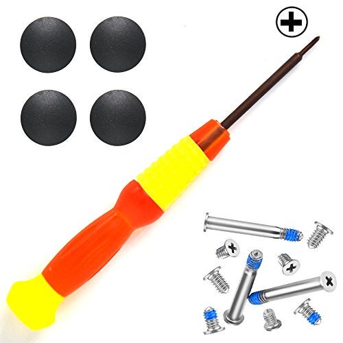 Padarsey 4 Pack Rubber Case Feet with Screws Screwdriver Kit Set Compatible for MacBook Pro A1278 A1286 A1297 13 15 17 (Not for Retina Display) - Image 2
