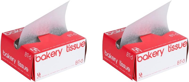 Durable Packaging BT-6 Interfolded Bakery Tissue Paper Sheets 6" x 10 3/4" - qty/Pack 1000 (2 Pack) - Image 1