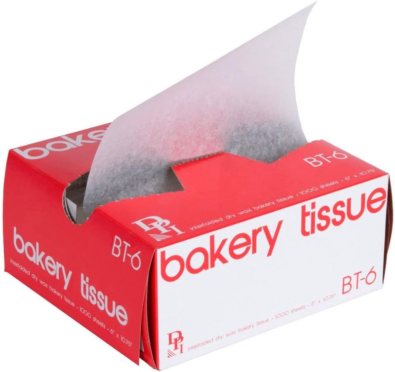 Durable Packaging BT-6 Interfolded Bakery Tissue Paper Sheets 6" x 10 3/4" - qty/Pack 1000 (2 Pack) - Image 2