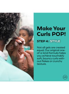 curlmix CurlMix Heavy Hold Flaxseed Gel for Curly Hair - Travel Size Sample 3.4 oz - Defines & Elongates Curls without Dryness or Flaking  - Image 3