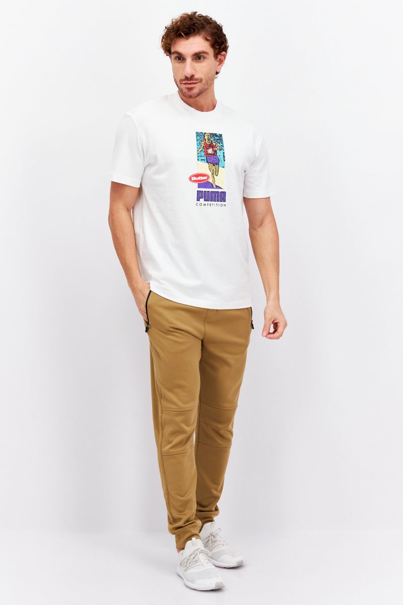 Puma x Butter Men Sportswear Fit Training T-Shirt, White Combo - Image 4