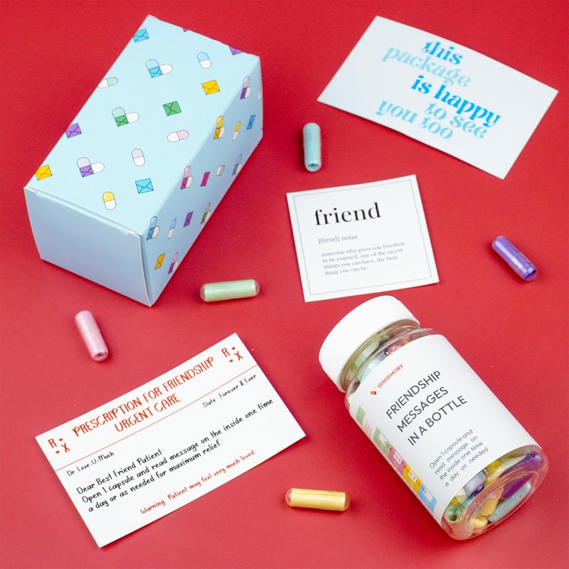 Sensemory 50 Friendship Capsule Letters Messages In A Bottle  For Women  Bff  Sister Gifts  Bestie  Cute Bestfriend Gift Ideas  Friend Gifts  Just Friends  Sympathy Gift (Friendship) - Image 3