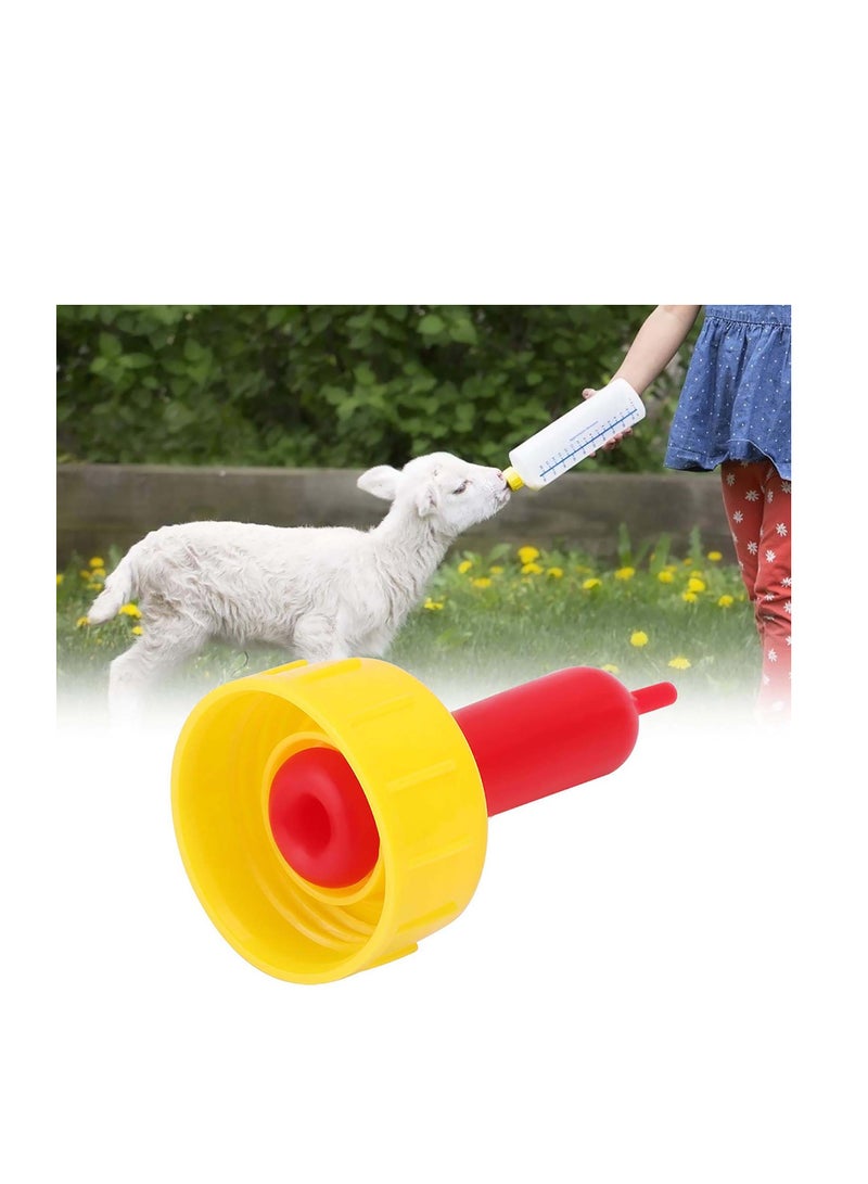 Lamb Nipple, 50 Pcs Small Animal Milk Drink Nipple, Soft Rubber Pacifier, Durable Silicone Animal Sheep Nipple, Small Animal Milk Drink, for Feed Lamb Pup Dog Foal Calf Screw - Image 3