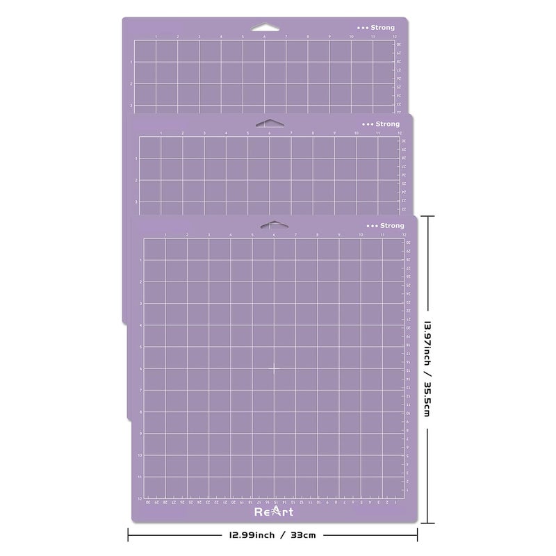 ReArt Strong Grip Cutting Mat 12x12 inch 3 Pack - Image 2