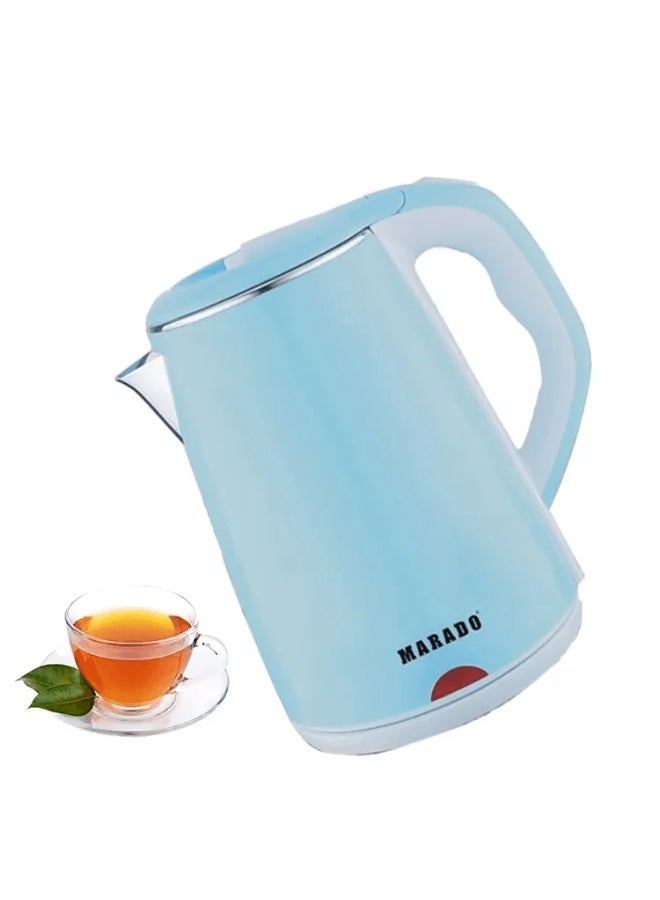 MARADO Stainless Steel Electric Kettles Inside, Double Wall Hot Water Heater, Electric Teapot Warmer Cool Touch - Image 1