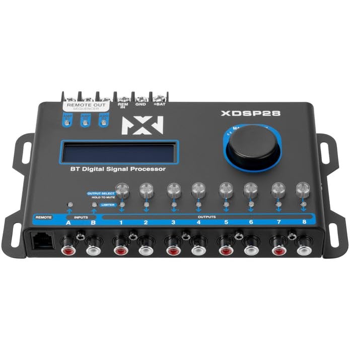 NVX XDSP28 8-Channel X-Series 15 Band Parametric EQ Digital Signal Processor (DSP) with LCD Display, Built-in Bluetooth and Remote Level Controller - Image 3