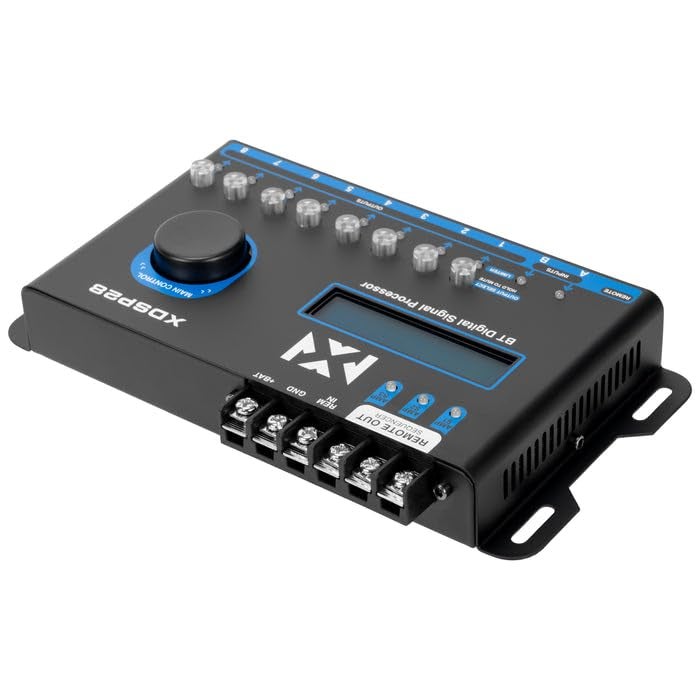 NVX XDSP28 8-Channel X-Series 15 Band Parametric EQ Digital Signal Processor (DSP) with LCD Display, Built-in Bluetooth and Remote Level Controller - Image 5
