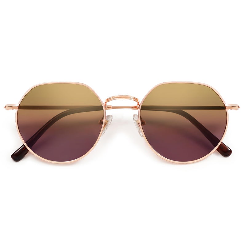 SOJOS Round Polygon Polarized Sunglasses for Women Men Retro Classic Vintage Panto Shades SJ1157 - Image 1