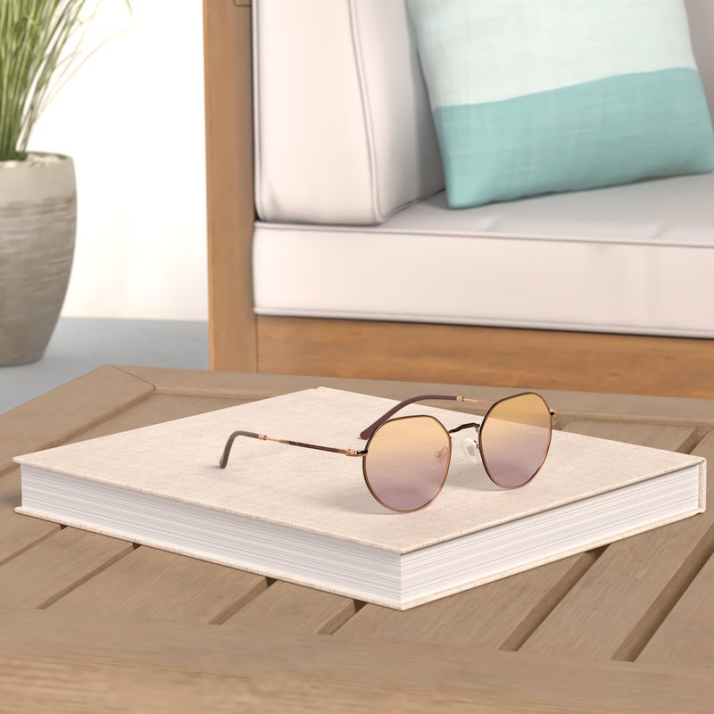 SOJOS Round Polygon Polarized Sunglasses for Women Men Retro Classic Vintage Panto Shades SJ1157 - Image 2