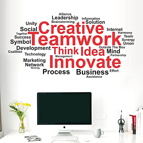 StickMe 'Team Work - Office - Teamwork - Team Spirit - Team Building Motivation - Inspiration Wall Sticker' (Multi Colour, Vinyl) - Image 3